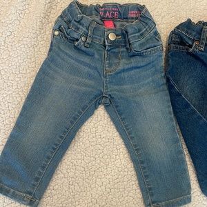 2 pairs Toddler girl bootcut and skinny jeans